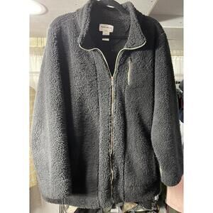 For The Republic Sherpa Jacket Women's 2X  black Full Zip Pockets